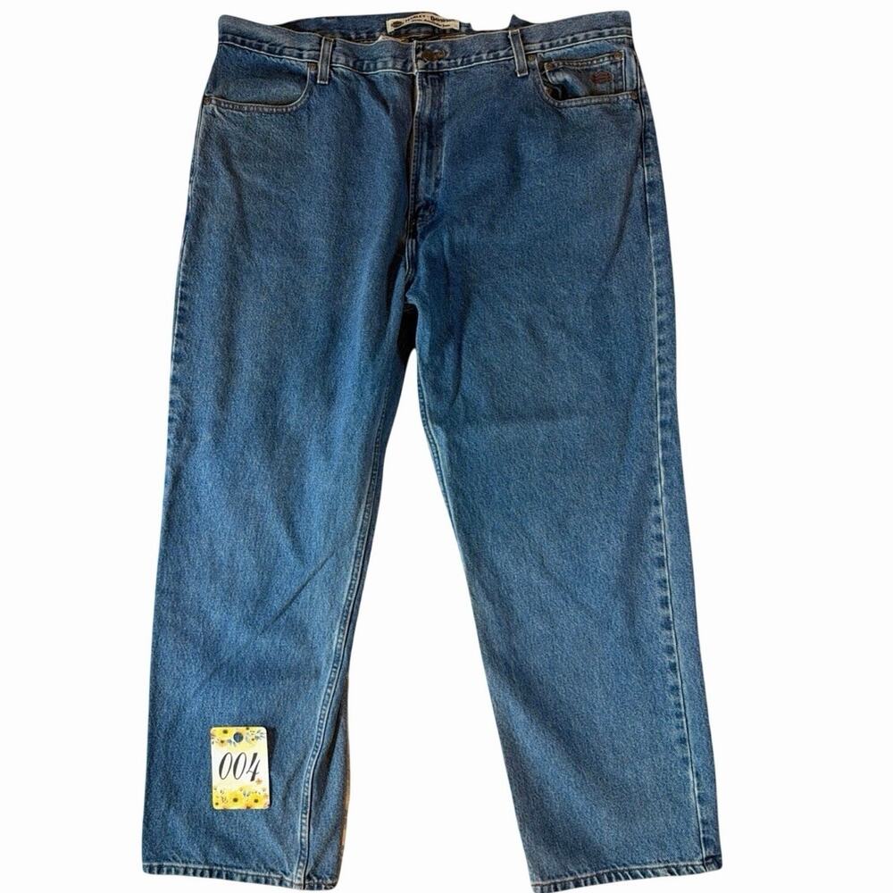 Harley Davidson Jeans Men’s 44 x 30 Relaxed Fit Black Label Straight Leg Denim